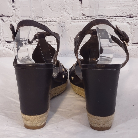 Franco Sarto brown platform sandals - Picture 4 of 6